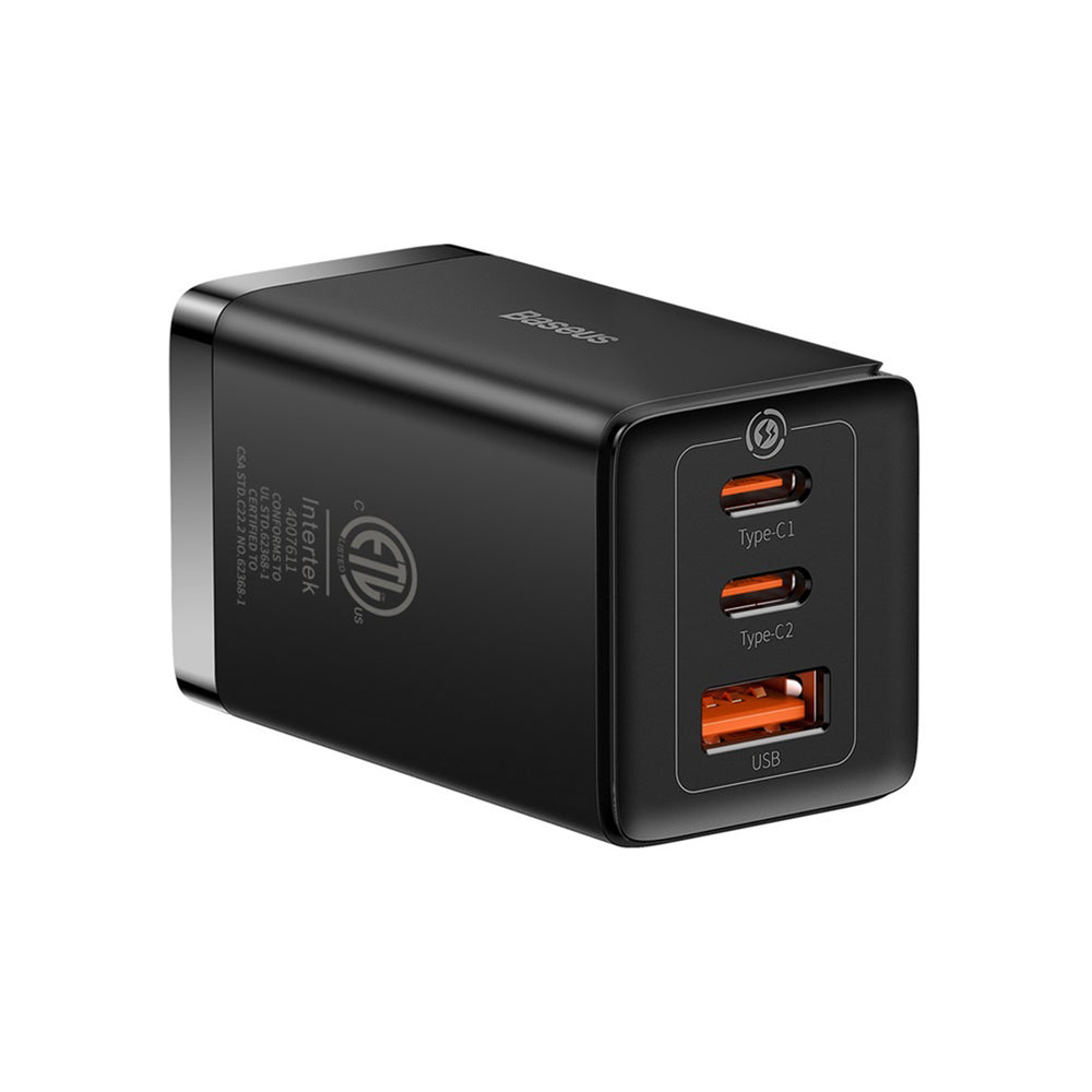 Carregador GaN Baseus GaN5 Pro 65 W de 3 portas
