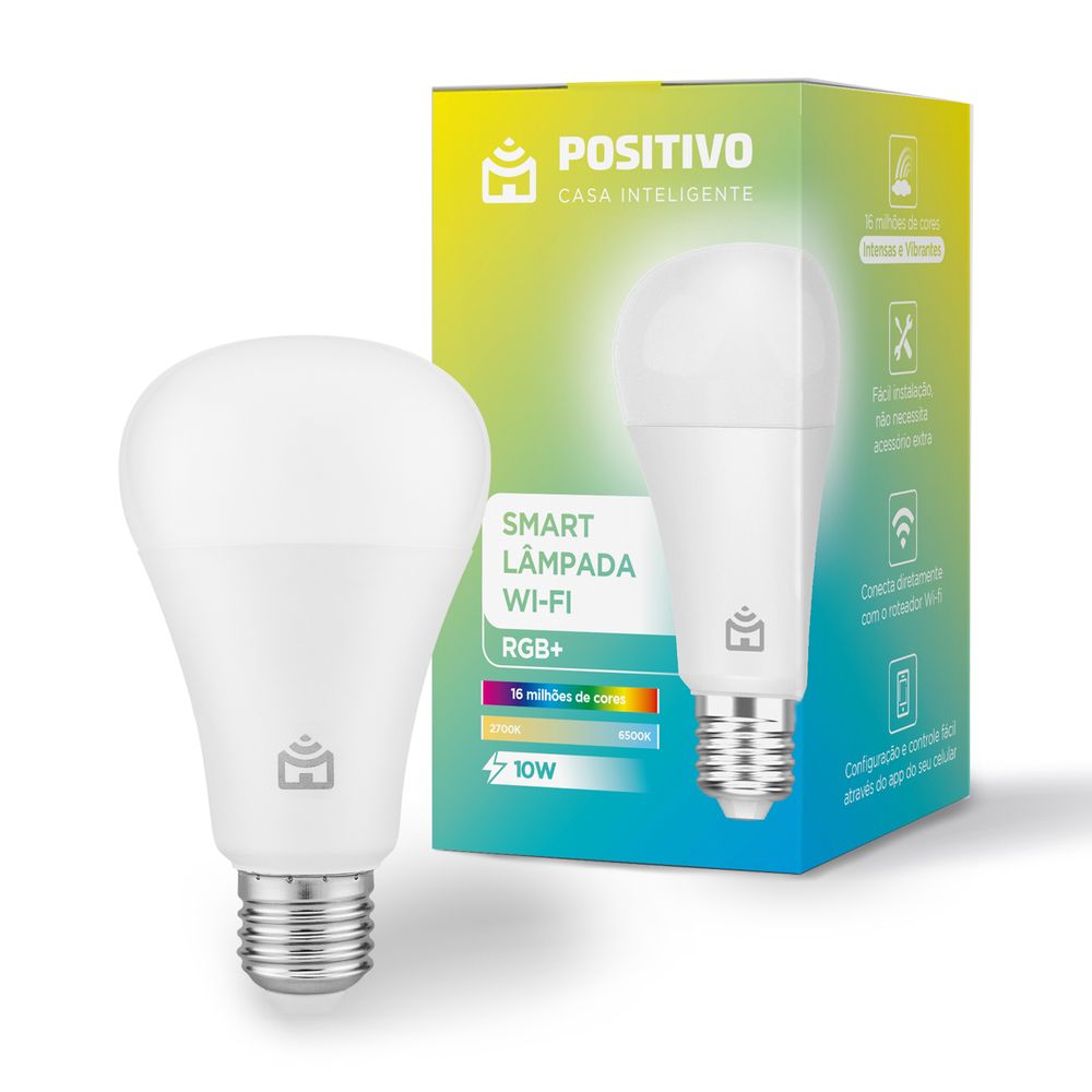 Lâmpada Inteligente Wi-Fi Positivo RGB 10W Vale a Pena em 2026? Análise e Comparativo - Lâmpada Inteligente Wi-Fi Positivo RGB 10W